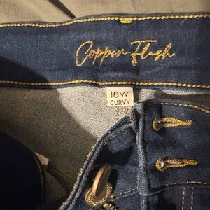 Copper Fish High Rise Blue Jeans